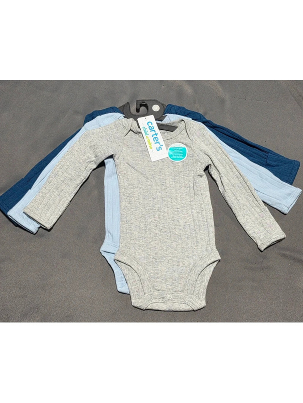 3-Pack Carter's Child of Mine Long Sleeve Bodysuits